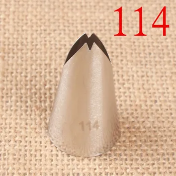 

114 Piping Nozzle Icing Tip Pastry Tips Cup Cake Decorating Baking Tools Bakeware Create Leaf Leaves Large Size