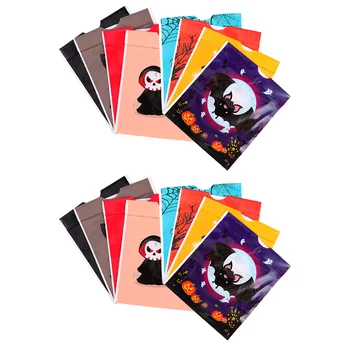 

100pcs Halloween Candy Bag Drawstring Bag Portable Gift Pouch Packing Gifts Bag