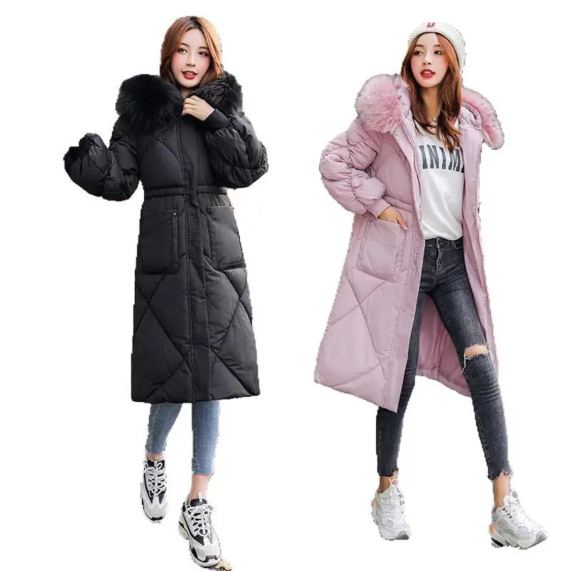 

2019 New Style Korean-style Thick down Jacket Cotton-padded Clothes Women's Mid-length Cotton-padded Clothes Autumn & Winter