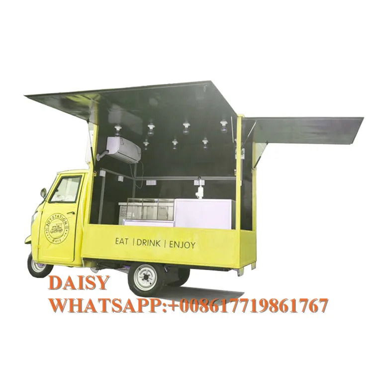 Piaggio Ape Электрический эспрессо Бар Винтаж грузовик для кофе еды трехколесный велосипед мобильный магазин