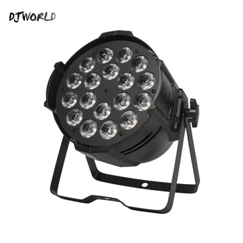 

4pcs/lot Djworld LED Par Light 18x18W RGBWA+UV 6IN1 Cast Aluminum PowerCon Wash Effect For Dj Party Dance Floor Theater Light