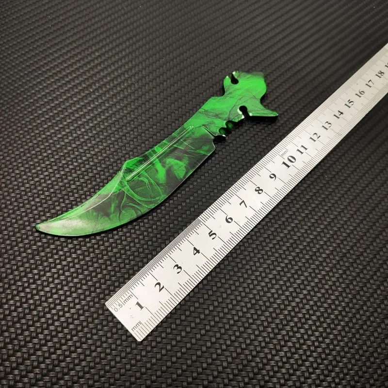 Gamma Geen Blade Разборка CS GO Karambit складной нож бабочка выцветает бабочка в лезвие ножа обучение без края Практика Инструмент - Цвет: Gamma Geen Blade