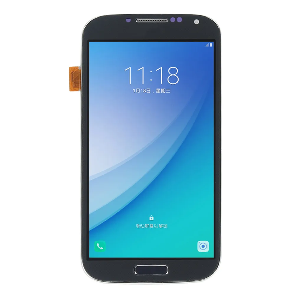 Blue without tools I9505 ЖК дисплей для SAMSUNG Galaxy S4 i9505 дисплей сенсорный экран дигитайзер i9505 экран для SAMSUNG s4 дисплей с рамкой кнопка домой - Цвет: Blue without tools