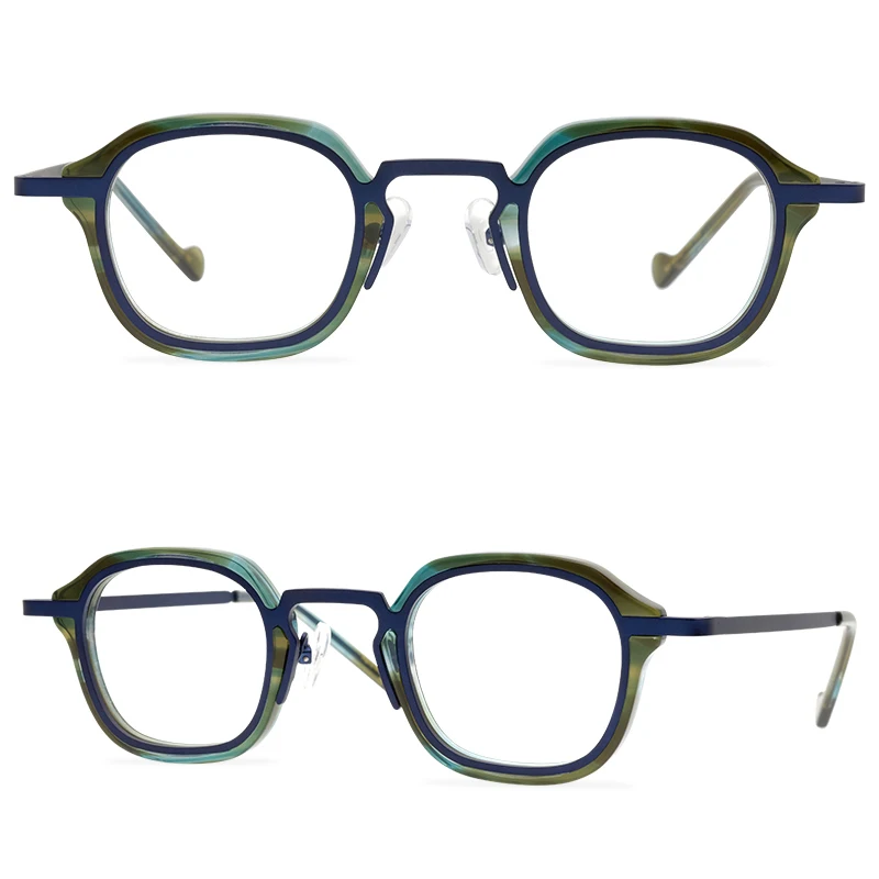 

Star Famous Brand Same Small Square Retro Style Spectacle Frame Trendsetter Art Model Literary Youth Myopia Spectacle Frame M7