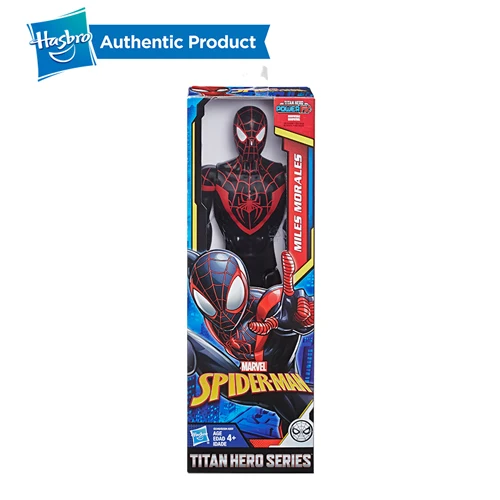 Hasbro Человек-паук серия Гвен Майлз Моралес Marvels алый паук бронированный черный костюм для девочек и мальчиков - Цвет: E2346-MILES MORALES