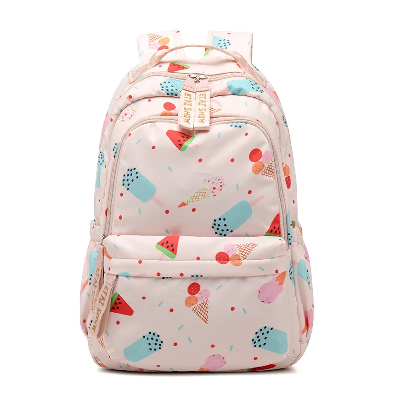 

Large Capacity Student Cute Waterproof Backpack Women Bags Travel Computer Backpacks School Bag Pink Blue White Bags
