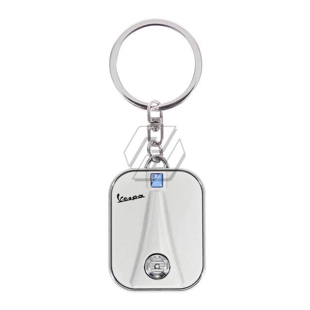 For Piaggio Vespa Scooter Accessories Sprint Primavera 50 150 150S 946 Etc Chrome Motorcycle Keychain Key Ring white