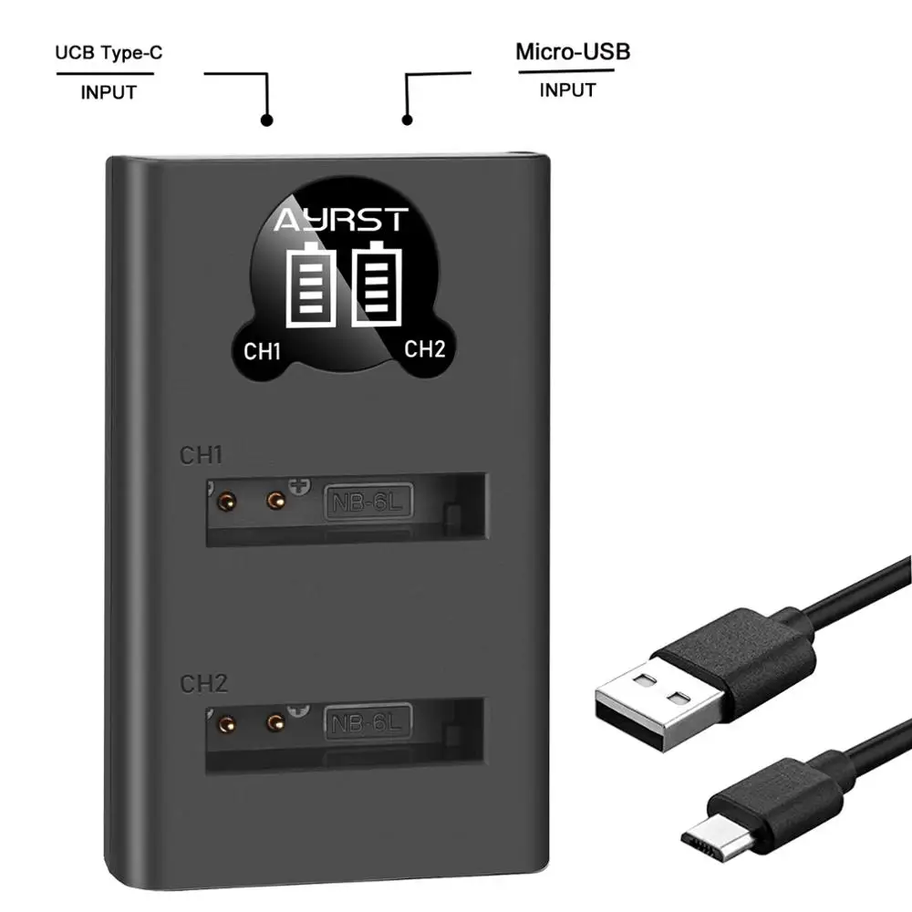 

NB-6L NB-6LH battery charger for Canon PowerShot D10, D20, ELPH 500 HS S90 S95 S120 SD1200 SD3500 SD4000 SX170 SX240 SX260