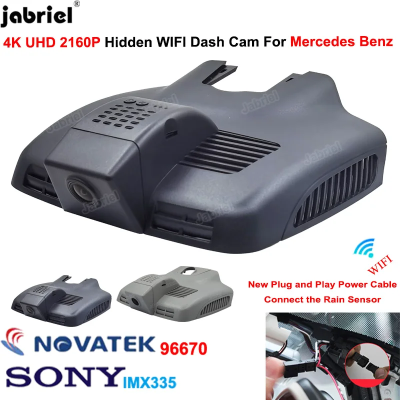 4K Dashcam 2160P Новые Plug And Play Скрытая Wi-Fi автомобильный видеорегистратор Даш Cam