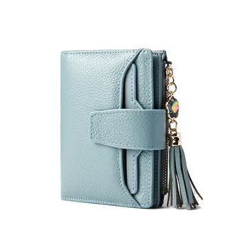 

Women Purse Genuine Leather Wallets Women Fashion Money Wallets Short For Girls Brand Design Wallet Portefeuille Femme QB178