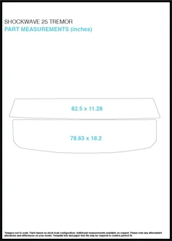 

Shockwave 25 Tremor Swim Step & Transom Pad Boat EVA Teak Decking 1/4" 6mm