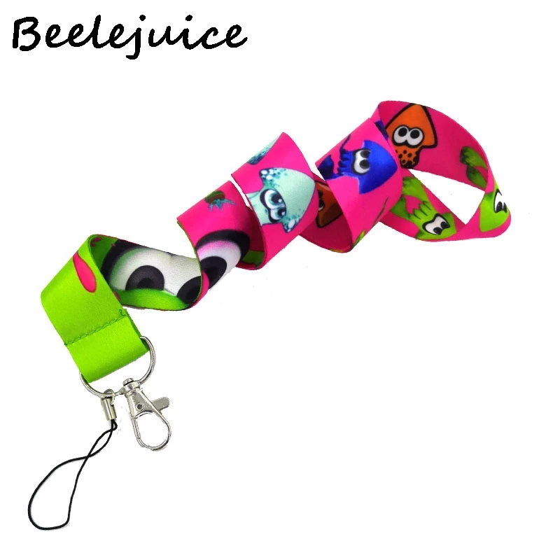 24pcs Octopus funny cartoon Neck Lanyard keychain Mobile Phone Strap ID Badge Holder Rope Key Chain Keyrings cosplay Accessories