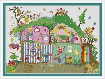 

Embroidery Needlework Sets, Cross Stitch Kits, Needlework Sets, Embroidery, Cross Stitch, Garden Boat, 14CT, 11CT, 14CT, 18CT