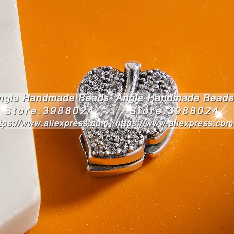 

2019 Autumn Release Sterling Silver Reflexions Sparkling Leaf Clip Charm With Cubic Zirconia ONLY Compatible Reflexions Bracelet
