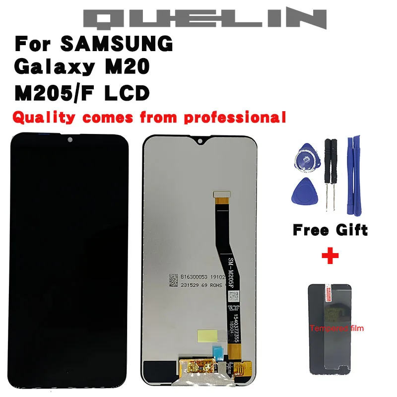 

6.3'' LCD For SAMSUNG Galaxy M20 2019 SM-M205 M205F LCD Display Touch Screen Digitizer Assembly replacement parts