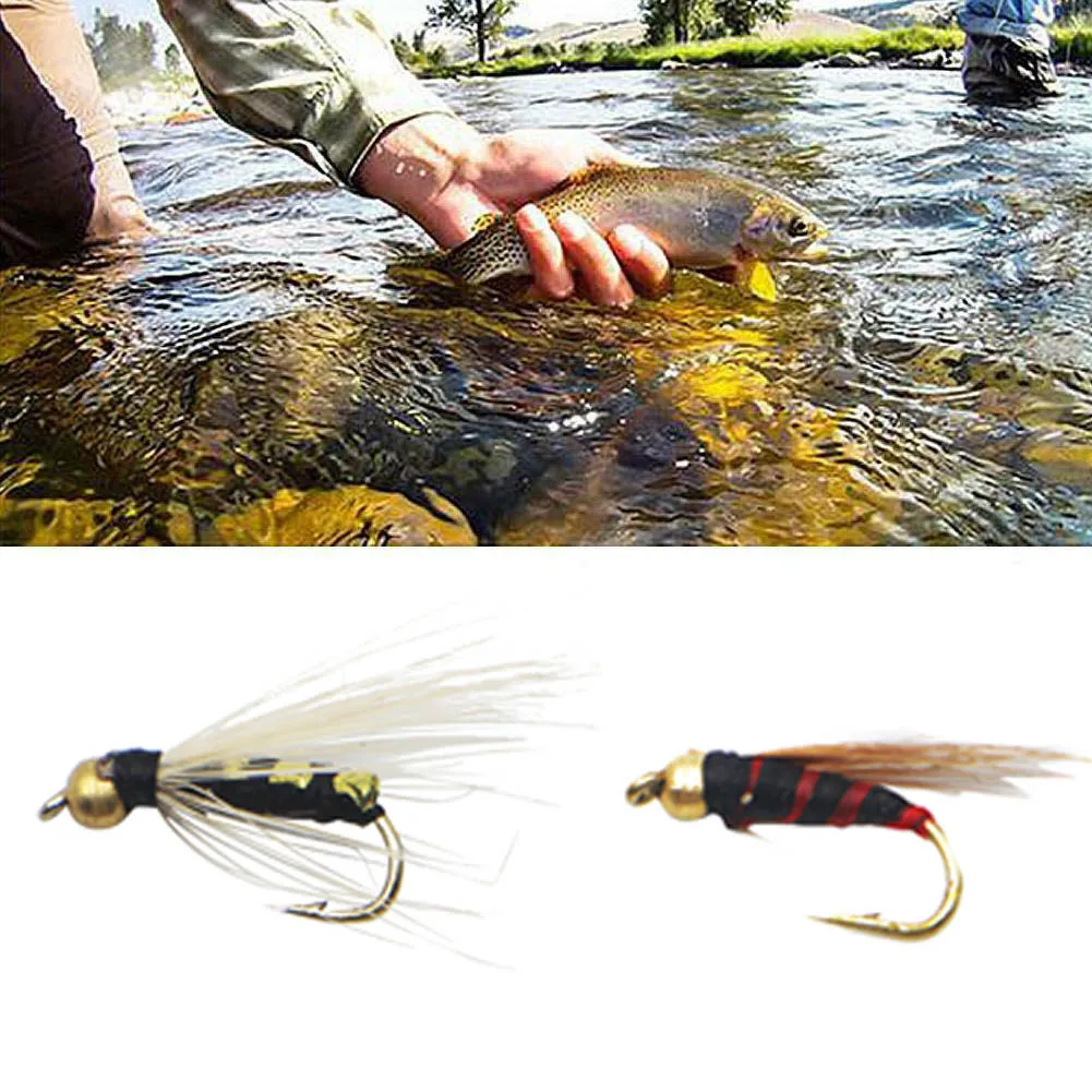 

Fly Fishing Flies set 10pcs Mosquito Housefly Realistic Insect Lure for Trout Lure kit flyfishing