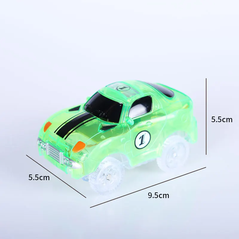 Magical Track Racing Cars With Colored Lights DIY Plastic Racing Rrack Glowing In The Dark Creative Gifts Toys For Children 14