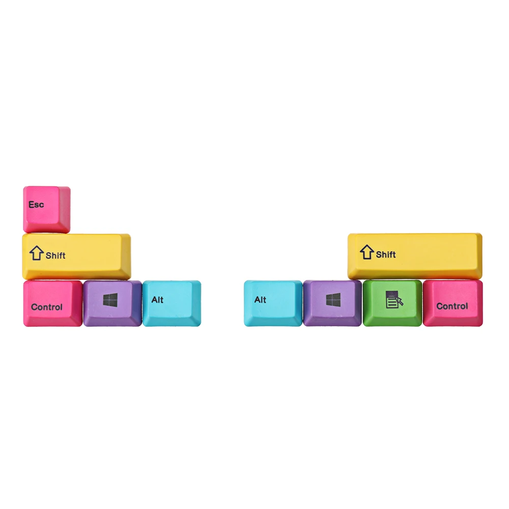 10 шт. OEM профиль PBT RGBY CMYK цветные колпачки для ключей с лазерной гравировкой