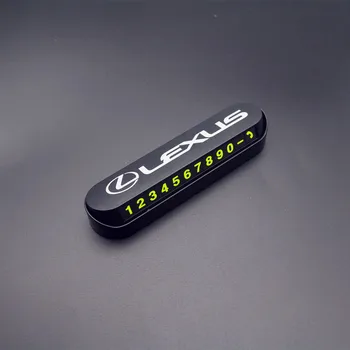 

Luminous Car Temporary Parking Card Sticker Phone Number Card Plate For Lexus RX 300 IS 250 300 GX 400 460 UX 200 NX LX GS ES