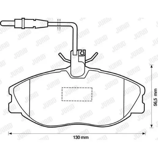 Disc pads. PSA 607 2.0/2.22.7HDi 00-425206 JURID 5 |