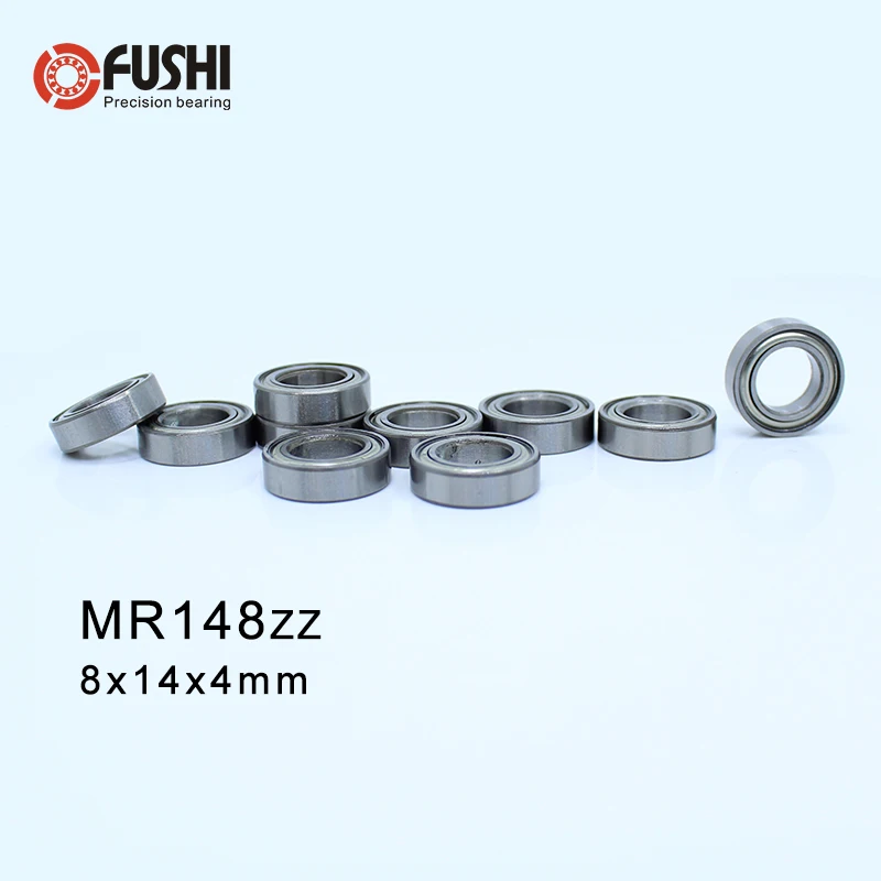 Миниатюрный телескоп 10 шт подшипники MR72 MR74 MR85 MR95-105-106-115-117-126-128-137-148 металлические герметичные конический роликовый подшипник хромистой стали подшипника - Цвет: mr148zz (8x14x4mm)