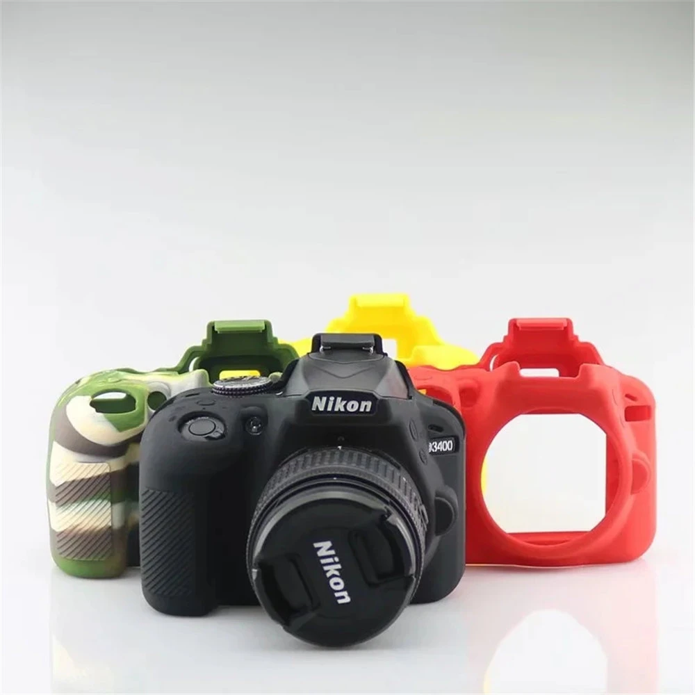 Soft Silicone Rubber Camera Body Case Cover For Nikon D3400 Camera Bag  Protective Shell Cover Black Camo Yellow Red|camera case|covers for  camerascamera cover - AliExpress