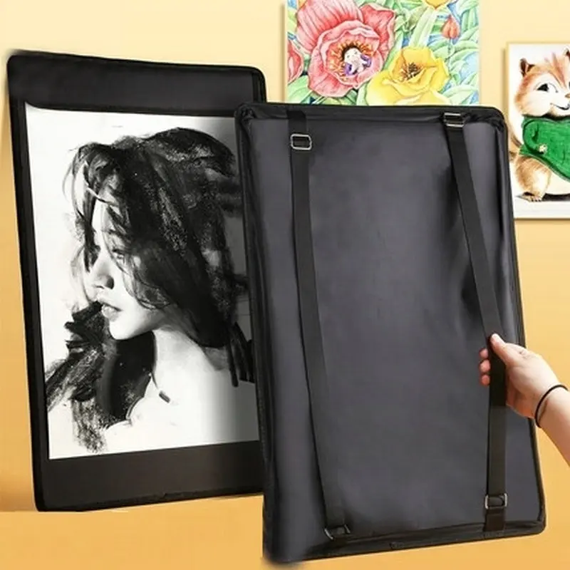 4K/8K drawing board sketch drawing clip drawing bag children's sketch board  can be loaded with paper outdoor sketching art suppl - AliExpress