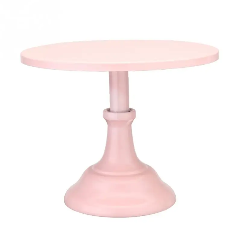 Eco-Friendly Metal Iron Cake Stand Tool Cake Plate Turntable Rotating Anti-skid Round Decorating Tableware For Wedding Cake