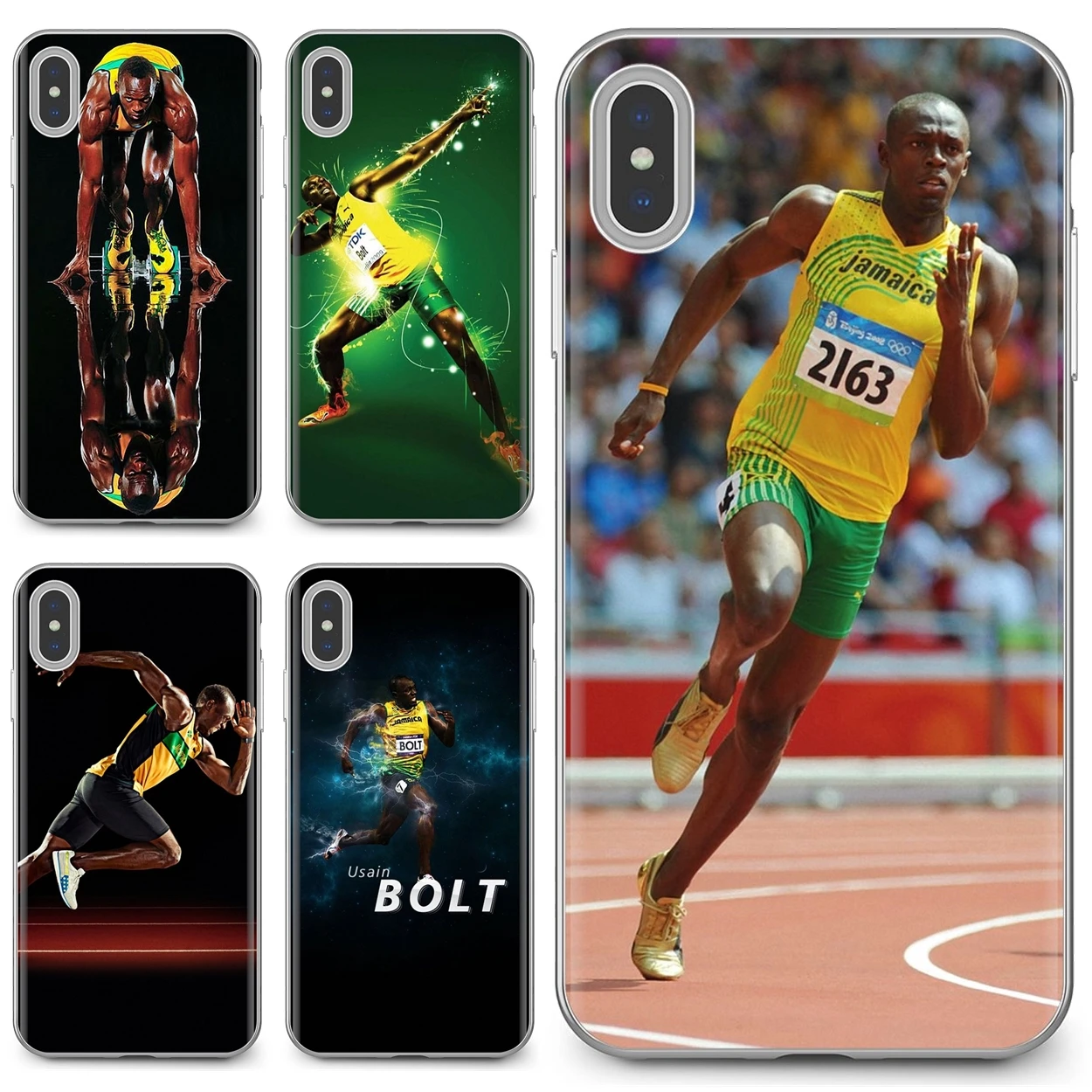 Купить силиконовый чехол для телефона Xiaomi Mi A1 A2 A3 5X 6X 8 9t Lite SE Pro Max Mix 1 2 3 2S Usain Bolt Jamaican