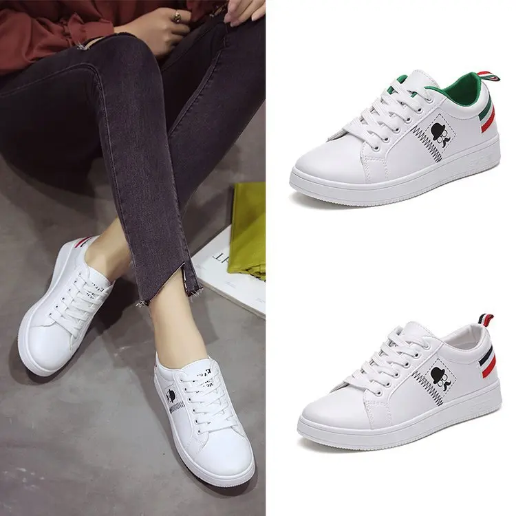 

2019 Spring New Style White Shoes Women's Versatile Fashion Yang Mi Celebrity Style WOMEN'S Casual Shoes STUDENT'S Shoes