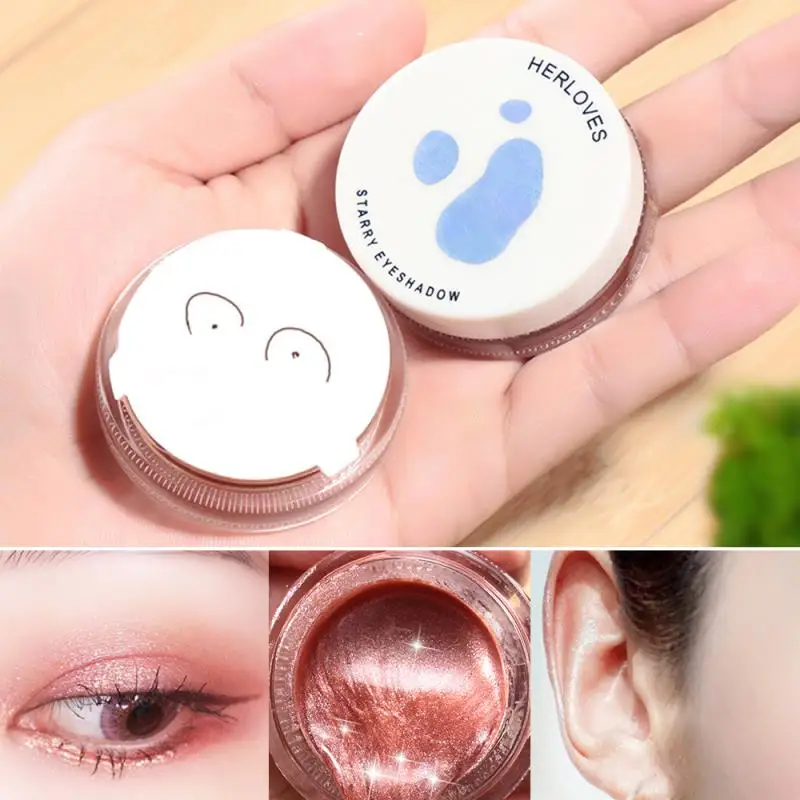 

Shimmer jelly gel Eyeshadow Liquid Glow Makeup Brighten Face Body Highlighter Glow Cream Cosmetics Highlighter TSLM2