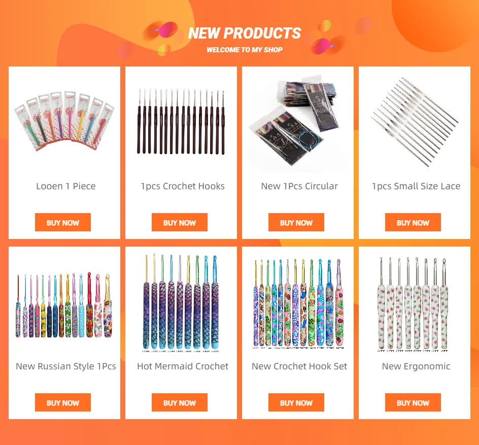 1 Piece Crochet Needle Hook 18 Sizes 1.0mm-10.0mm Soft Grips Crochet Needles Yarn Weave Knitting Needles Hook for Any Yarns