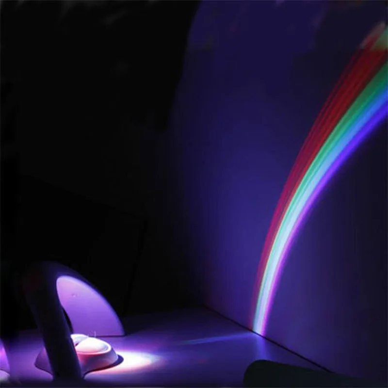 

Rainbow Light Projector Colorful Projection Lamp Creative Small Night Lamp