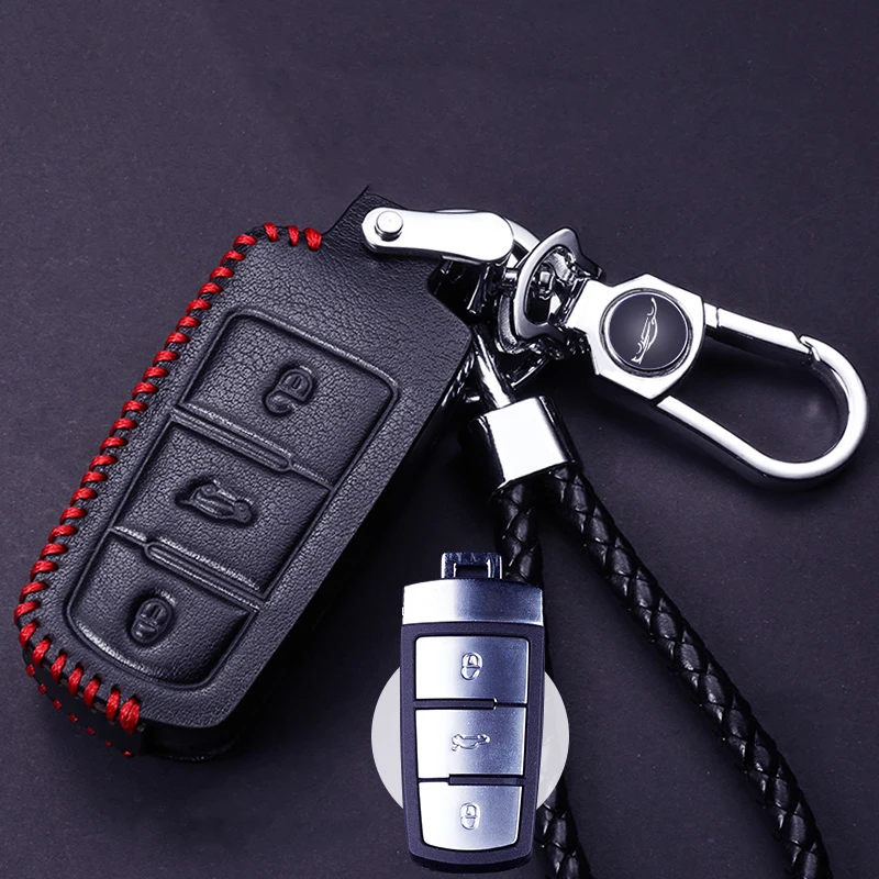 STYLE F-1 Посвящается Volkswagen New Laguna plus Magotan Sagitar Passat Tiguan Tuyue Baolai кожаный автомобильный набор ключей с дистанционным управлением - Название цвета: STYLE F-1