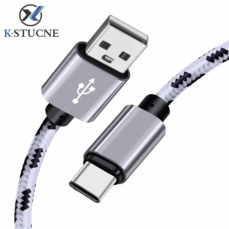 

USB Type C Cable 2m 1.5m 1m For Samsung Galaxy S9 S8 Note8 Quick Charge USB C Cable For Xiaomi max3 mi 8 Data Sync Fast Charger