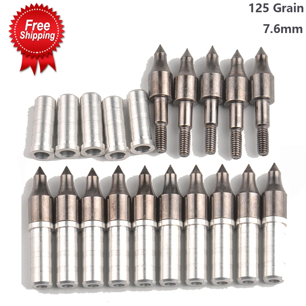 Наконечник советы по пунктам 125 зерна стрелка насадки для душа с 7 6 мм алюминиевый