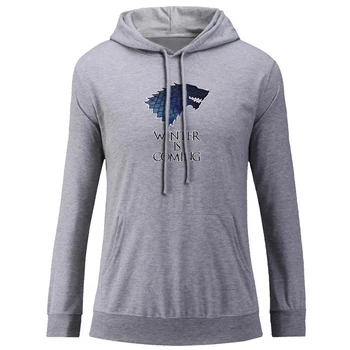 

Direwolf Game of Thrones House Stark Wolf Totem Winter Is Coming Death Wish Womens Ladies Graphic Hooded Top Pullover