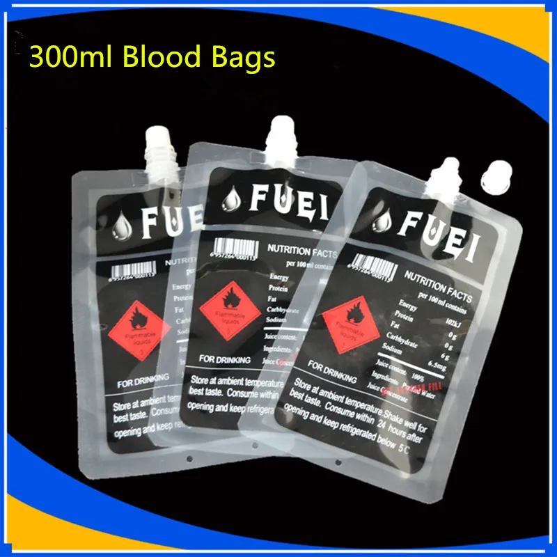 

12CM*20CM 300ML 30PCS Fuel Drink Beverage Bags Tea juice coffee cocktail Syrup blood Beverage bags