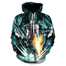 Cartoon Dragon Ball Super Saiyan 3D print Hoodies 2020 The New Men Casual fashion Autumn and winter Hoodies Men Costume