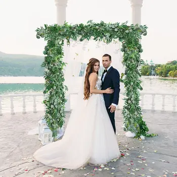 

Artificial Eucalyptus Garland Greenery Handmade Wall Decoration Hanging Ornament Eucalyptus Leaves for Festival Wedding A35