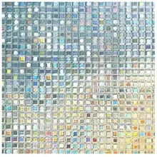 Стеклянная наклейка, размер на заказ, статическое тиснение, ПВХ, УФ-защита, водонепроницаемая, многоразовая, прочная мозаика, просвечивание 55 см x 100 см