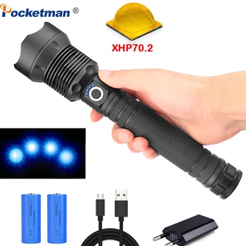 

LED Lamp flashlight USB Zoom LED Torch xhp70 xhp50 18650 or 26650 battery Hunting Fishing Outdoor Activities