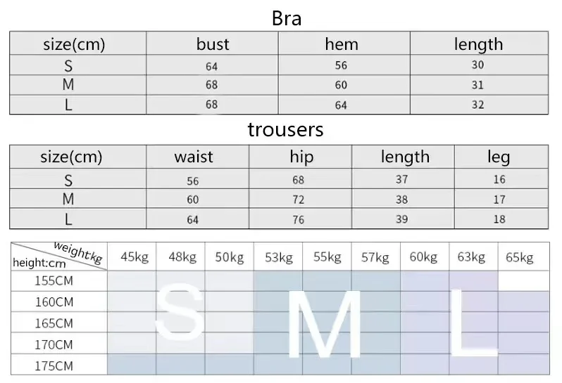 Women's Seamless 2Pcs Crop Top Bra Shorts