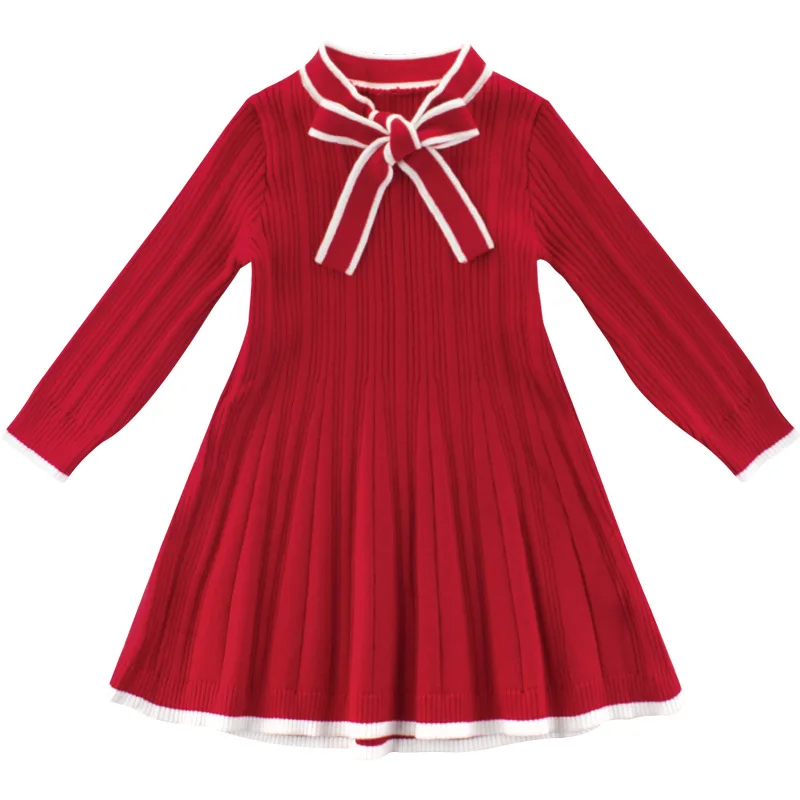 kids red sweater dress