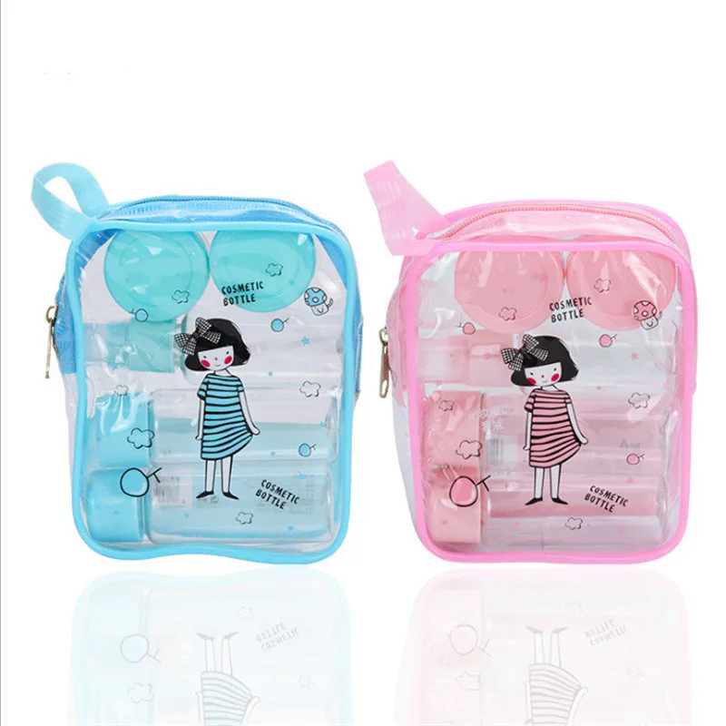 

7Pcs/set Mini Plastic Empty Make-up Cosmetics Container Travel Transparent Bottle Eyeshadow Makeup Face Cream Jar Pot Bottle