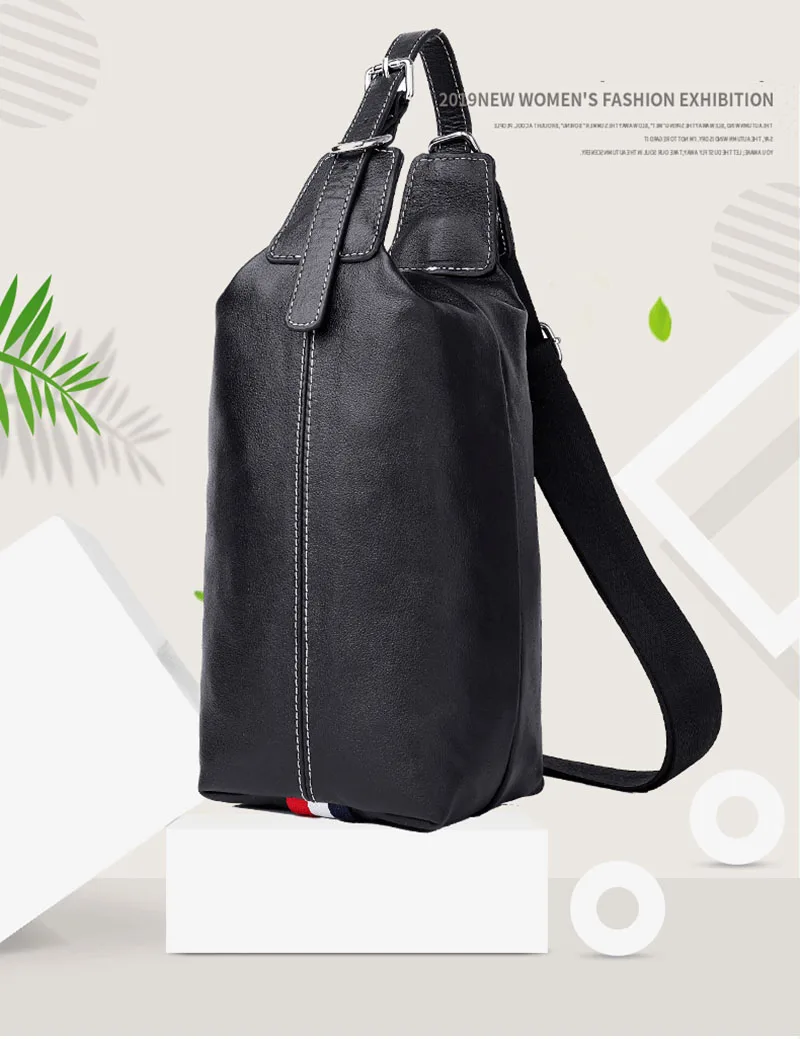 GO-LUCK многофункциональная Повседневная нагрудная сумка из натуральной кожи, мужская сумка через плечо, мужские сумки-мессенджеры, мужская сумка
