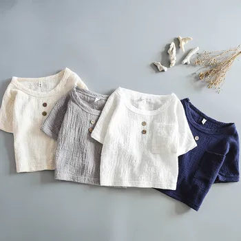 

Soft and thin new breathable children's short sleeve T-shirt in summer and half-sleeve shirt for boys and girls