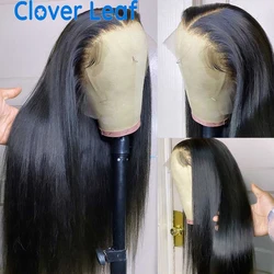 38 Inch HD Transparent Lace Wigs Straight Wig 13x4 Lace Front Human Hair Wigs Remy Long Bone Straight Human Hair Wigs Preplucked