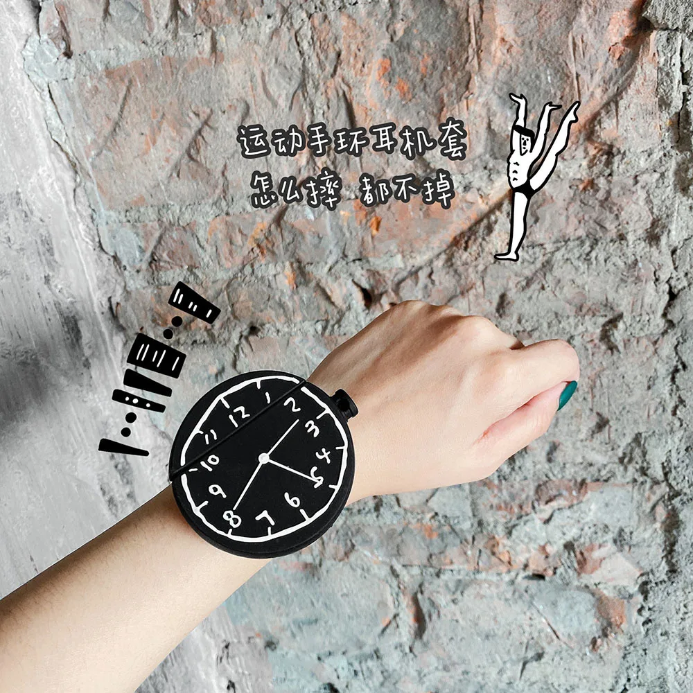 Случай для AirPods крышка с анти-потеря браслет силиконовый чехол s Для Air pods 2 Чехол для зарядки для бега спорт бизнес