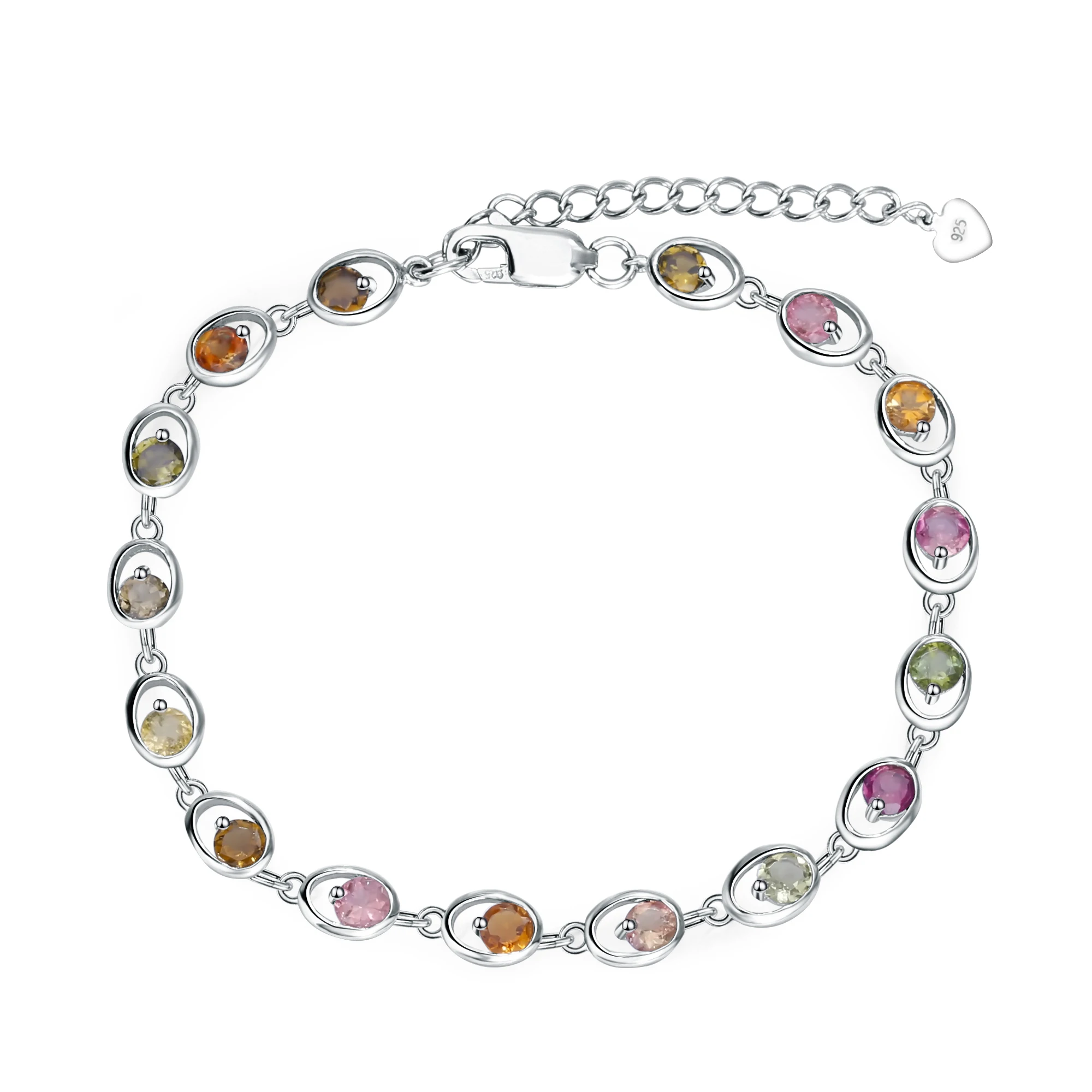 K2 Gemstone Bracelet with Cheers Sterling Silver Charm | T. Jazelle